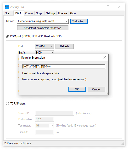 Regular Expression in 232key Pro