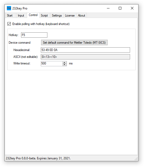 scale command mode with F5 hotkey