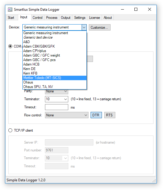 MT-SICS device profile