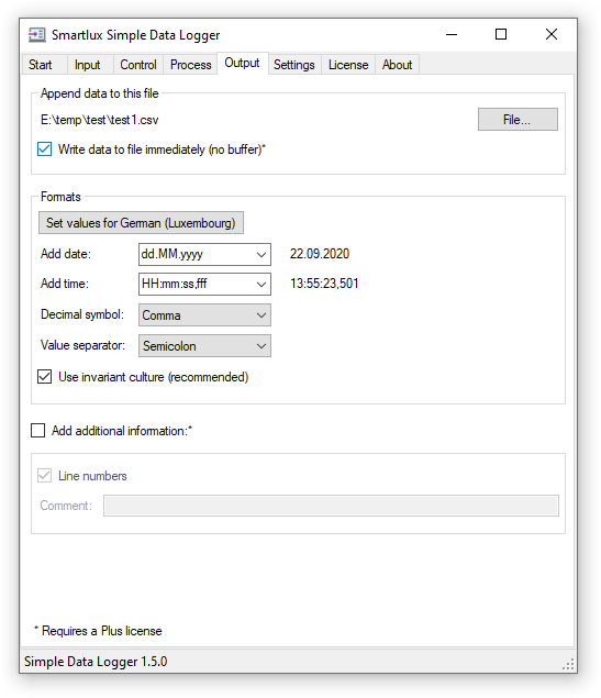 No buffer for output file