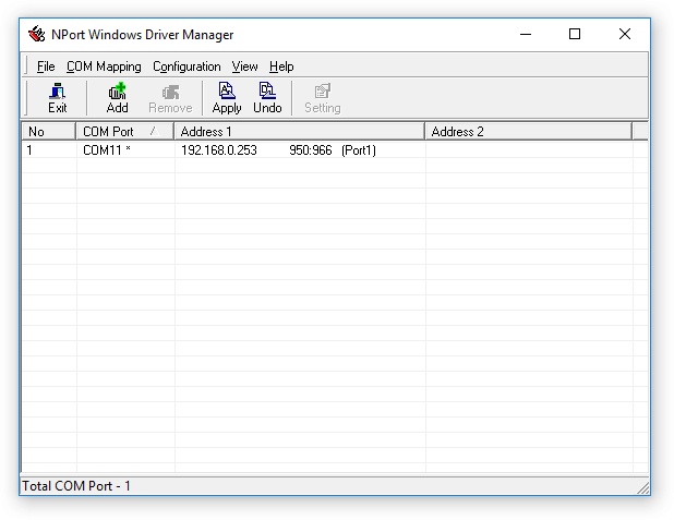 Moxa NPort Windows Driver Manager