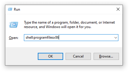 Windows Program Files x86 directory